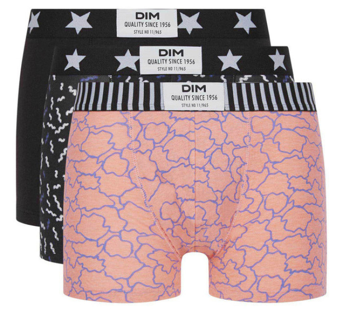 Pánské módní boxerky 3 ks DIM VIBES BOXER 3x - DIM - černá