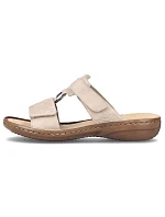 Pohodlné žabky Rieker W RKR681 beige Pohodlné žabky Rieker W RKR681 beige