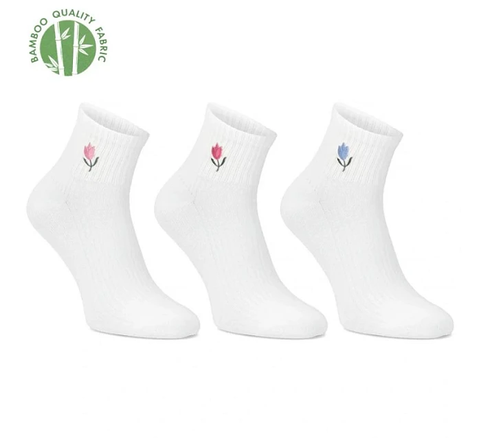 Dámské vysoké krémové bambusové ponožky Filippo SD-AN06 Dámské vysoké krémové bambusové ponožky Filippo SD-AN06