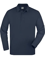 Daiber JN 22 Piqué polo s dlouhým rukávem z těžké bavlny 02.0022 navy Daiber JN 22 Piqué polo s dlouhým rukávem z těžké bavlny 02.0022 navy