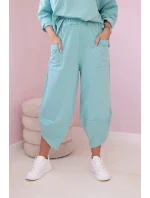 Bavlněná mikina kalhoty set mincovna Bavlněná mikina kalhoty set mincovna