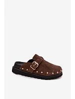 z semiše na platformě s a přezkou Big Star Čokoládové model 22100931 - Big Star Shoes z semiše na platformě s a přezkou Big Star Čokoládové model 22100931 - Big Star Shoes