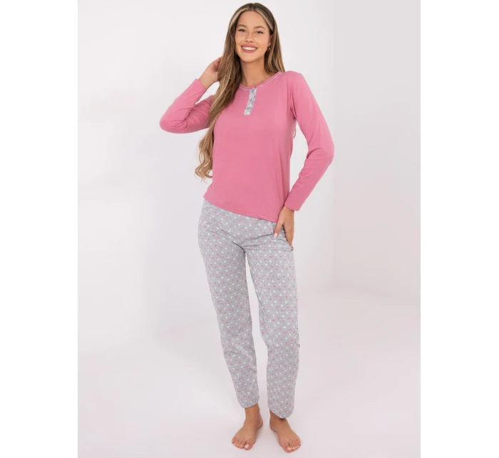 DU PI pyžamo FP 002.87 růžové DU PI pyžamo FP 002.87 růžové