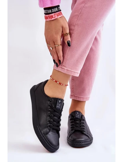 Dámské klasické kožené tenisky Černé Misima Dámské klasické kožené tenisky Černé Misima