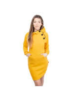 Dámské mikinové šaty GLANO - žlutá