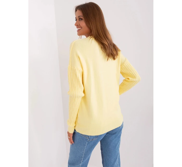 Svetr AT SW 2338.14P jasně žlutý - FPrice