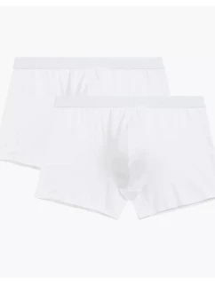 Pánské boxerky 2 pack 016 white - Atlantic