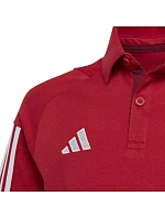Dětské bavlněné tričko adidas Tiro 23 Competition Polo červené HI4715 Dětské bavlněné tričko adidas Tiro 23 Competition Polo červené HI4715