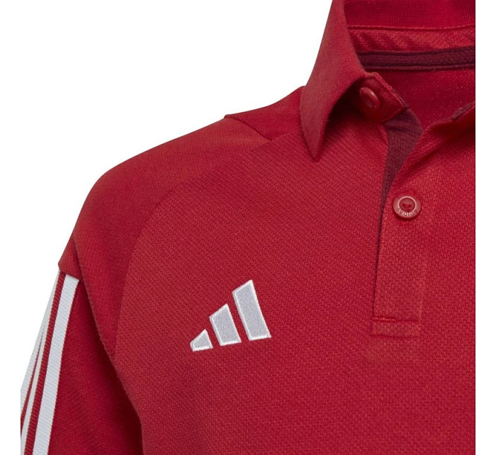 Dětské bavlněné tričko adidas Tiro 23 Competition Polo červené HI4715 Dětské bavlněné tričko adidas Tiro 23 Competition Polo červené HI4715