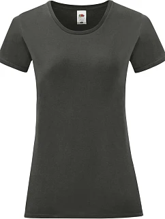 Fruit of the Loom Lady-Fit Iconic 150 T Dámské tričko 16.1432 light graphite