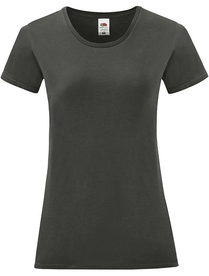 Fruit of the Loom Lady-Fit Iconic 150 T Dámské tričko 16.1432 light graphite Fruit of the Loom Lady-Fit Iconic 150 T Dámské tričko 16.1432 light graphite