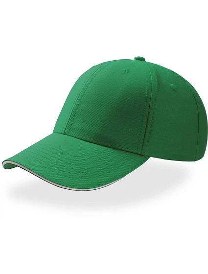 Atlantis Headwear Sport Sandwich 6 panelová baseball kšiltovka "Sport Sandwich" 33.0504 green/white