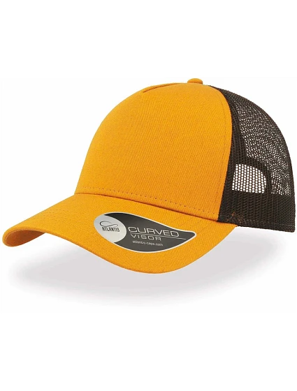 Atlantis Headwear Rapper Cotton 5 panelová Trucker kšiltovka "Rapper" 33.8020 mustard/black