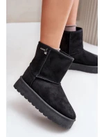 Vysoké dámské sněhule na platformě Big Star OO274898 černé