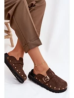 z semiše na platformě s a přezkou Big Star Čokoládové model 22100931 - Big Star Shoes z semiše na platformě s a přezkou Big Star Čokoládové model 22100931 - Big Star Shoes