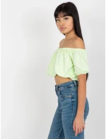 Dámská halenka EM BZ HS 20 257.40x mentolová - FPrice Dámská halenka EM BZ HS 20 257.40x mentolová - FPrice