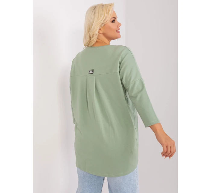 Bluzka RV BZ model 18965291 pistacjowy - FPrice Bluzka RV BZ model 18965291 pistacjowy - FPrice