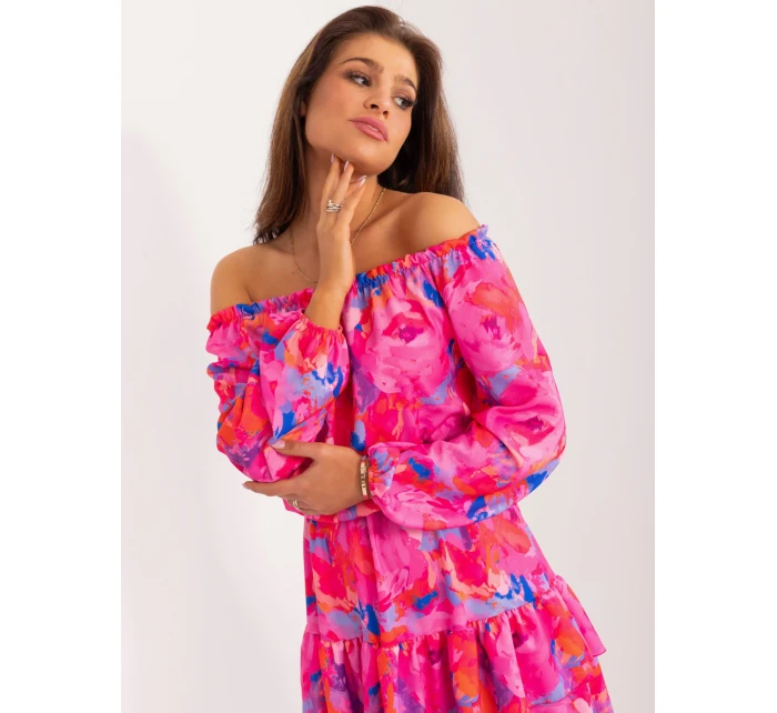 WN SK 8282 šaty.32 tmavě růžová