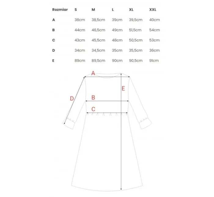 M521 Šaty s nařasenými rukávy - model 5