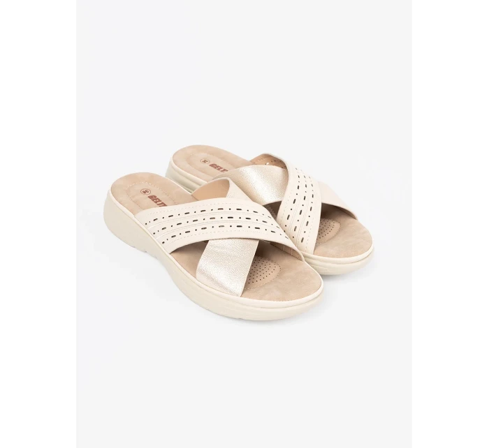 Klasické Jasnobeżowy nazouváky dámské platforma Klasické Jasnobeżowy nazouváky dámské platforma