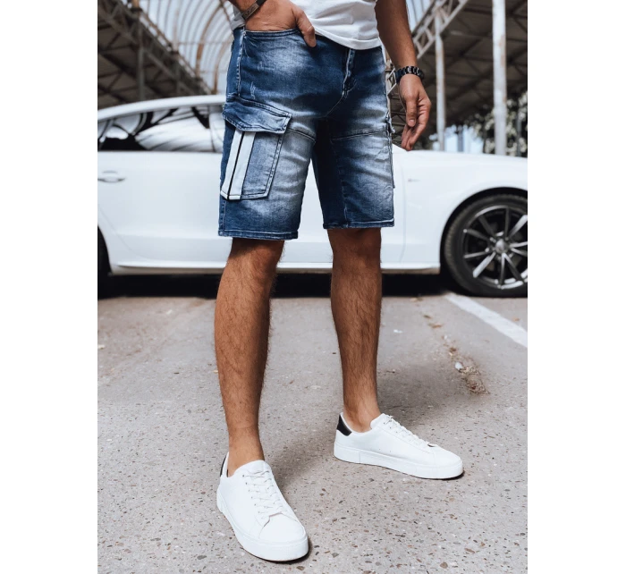 FashionStreet pánské modré džínové šortky SX2162