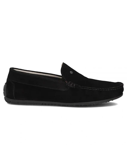 Pánské kožené mokasíny polobotky černé model 22061118 - FILIPPO
