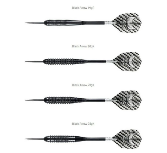 Šipky Hs Black Steeltip model 19914278 - Harrows Šipky Hs Black Steeltip model 19914278 - Harrows