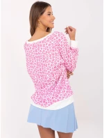 Bluzka MI BZ model 20849236 biało różowy - FPrice Bluzka MI BZ model 20849236 biało różowy - FPrice
