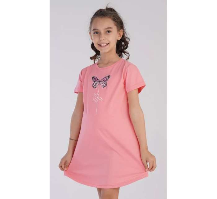 Dětská noční košile s krátkým rukávem Motýl