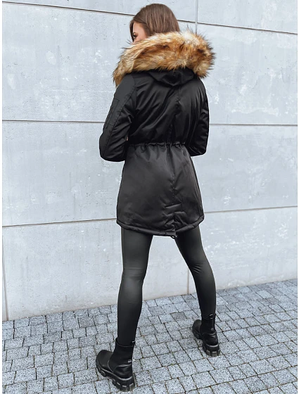 Dámská zimní bunda parka černá Dstreet model 21971026 - FashionStreet Dámská zimní bunda parka černá Dstreet model 21971026 - FashionStreet