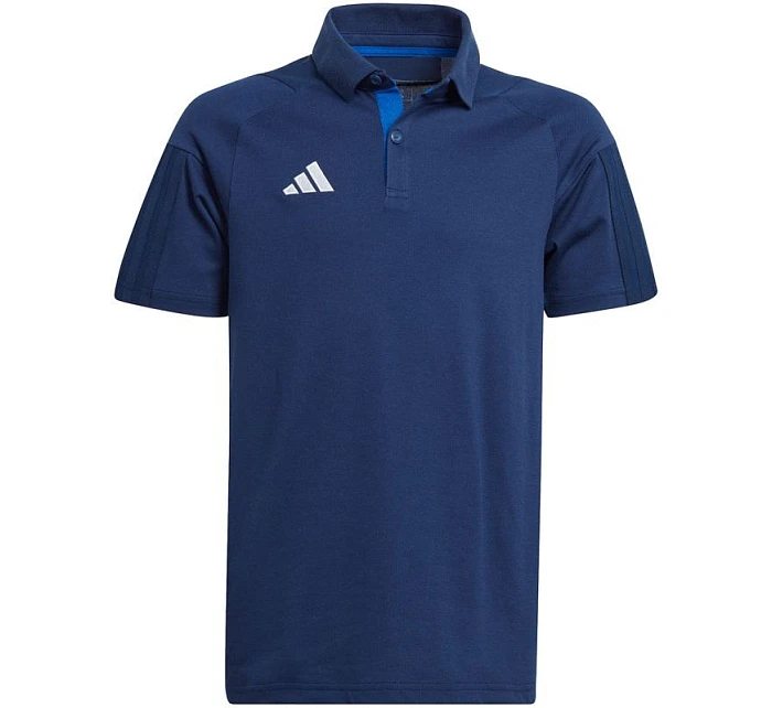 Dětské bavlněné tričko adidas Tiro 23 Competition tmavě modré HK8053