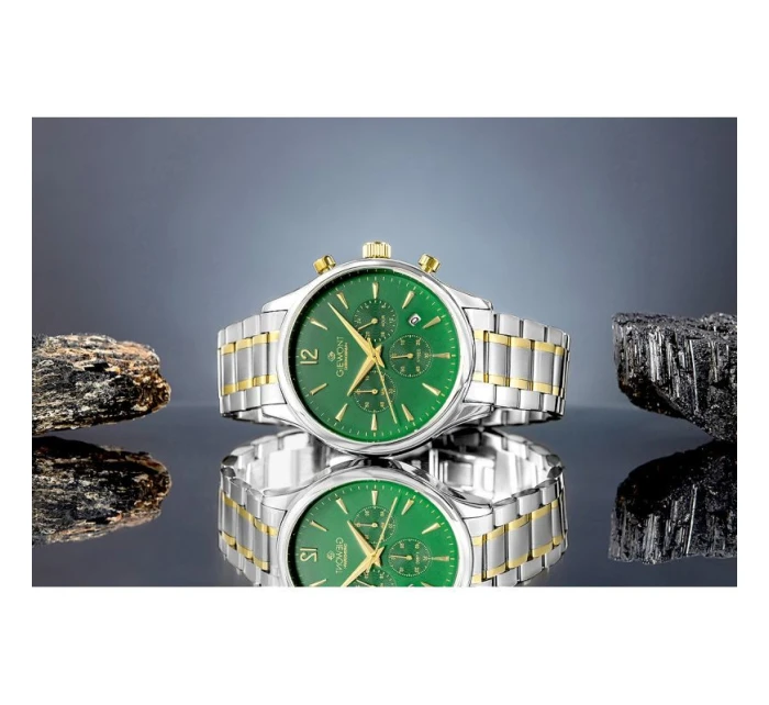 Pánské hodinky Giewont Chronograph Sapphire Green GW6310-B6