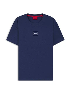 Hugo Loungewear Laze AZZURRO pánská košile na spaní (50525236-409)