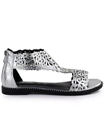 Dámské stříbrné ažurové sandály M.Daszynski MR24148-2 Dámské stříbrné ažurové sandály M.Daszynski MR24148-2