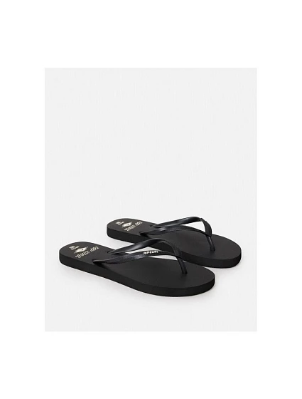 Plážové žabky RIP CURL Icons Of Surf Bloom Open Toe, černé