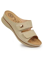 Žabky na suchý zip eVento W EVE224B beige