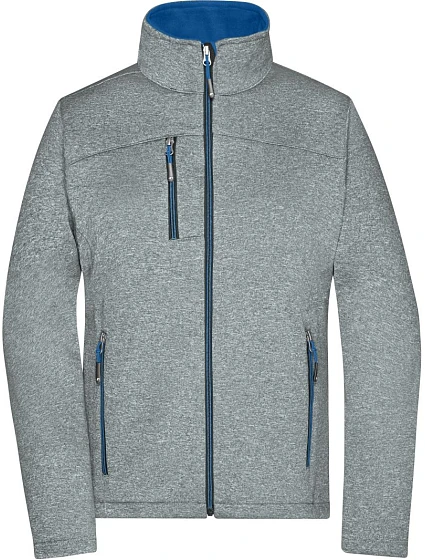Daiber JN 1147 Dámská 2-vrstvá melanžová softshell bunda 02.1147 dark melange/royal Daiber JN 1147 Dámská 2-vrstvá melanžová softshell bunda 02.1147 dark melange/royal