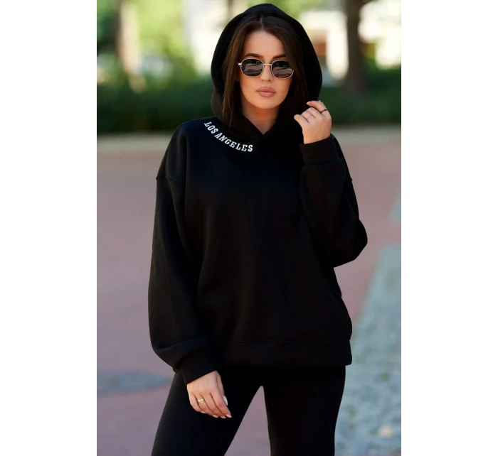 Izolovaná souprava s výšivkou Los Angeles černý Izolovaná souprava s výšivkou Los Angeles černý