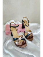 Eko Kožené Sandály Na Podpatku Sloupku Černé Abilica Eko Kožené Sandály Na Podpatku Sloupku Černé Abilica