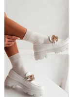 Dámské Bavlněné Ponožky S  Ecru model 21679047 - Milena