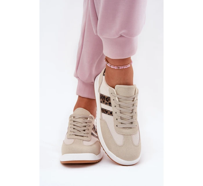 Dámské Tenisky Z Eko Semiše Leopardí Béžové Marinils Dámské Tenisky Z Eko Semiše Leopardí Béžové Marinils