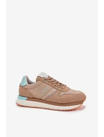 Dámské Semišové Tenisky Big Star RR274A048 HI-POLY SYSTEM Tmavě béžové Dámské Semišové Tenisky Big Star RR274A048 HI-POLY SYSTEM Tmavě béžové