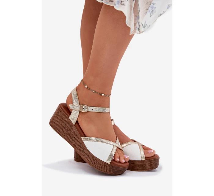 Dámské Sandály Na Klínu model 21698353 - S.Barski