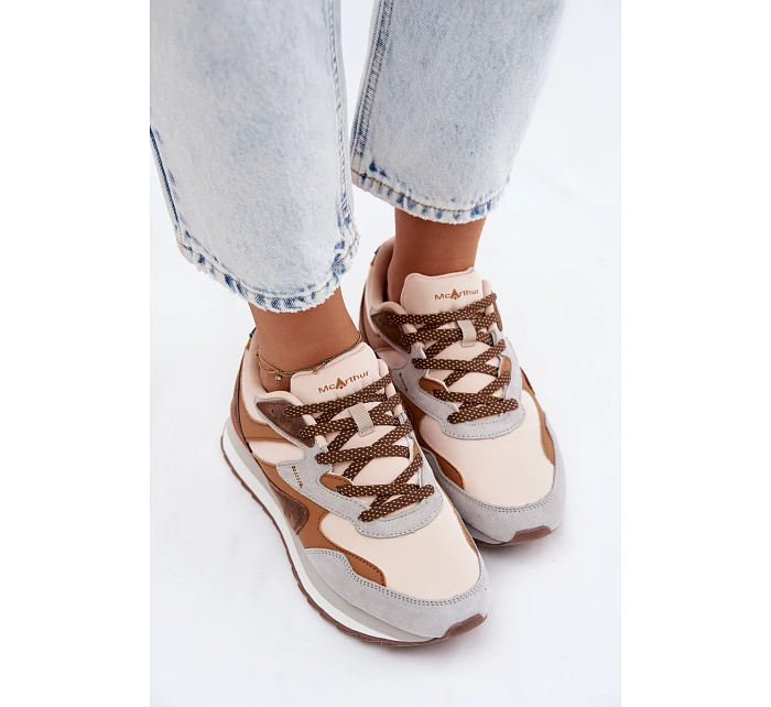 Dámské tenisky z semiše  hnědé model 22107471 - McArthur
