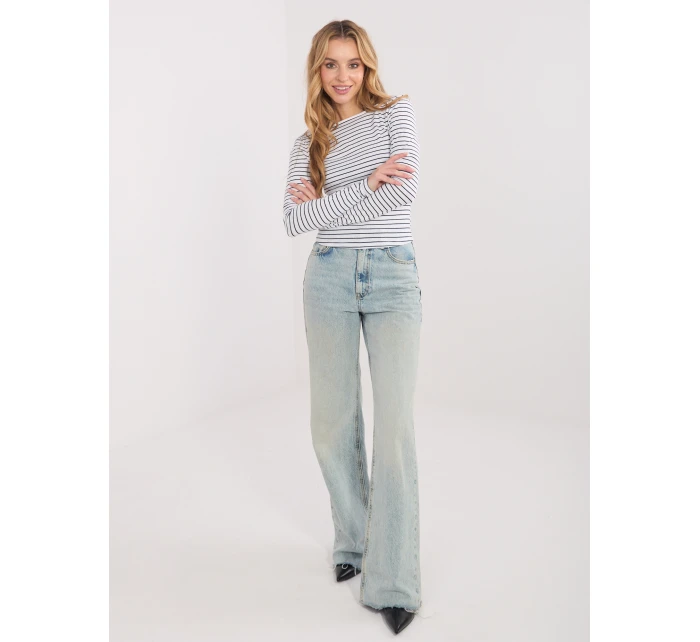 Bluzka WT BZ model 21875532 biało czarny - FPrice Bluzka WT BZ model 21875532 biało czarny - FPrice