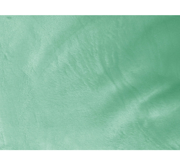 Dámská velurová souprava v mátové barvě s kapucí (8C1175-139)