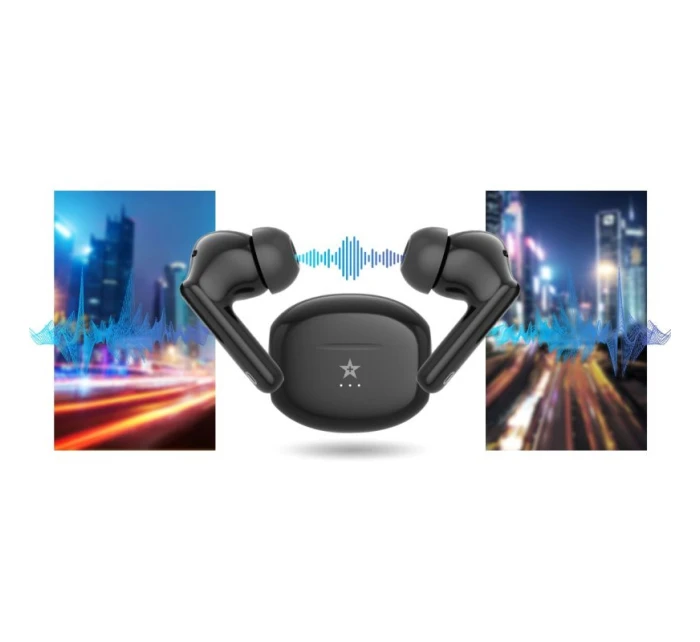 Bezdrátová sluchátka GIEWONT RealSound PRO ANC ENC GWS800-1 Black