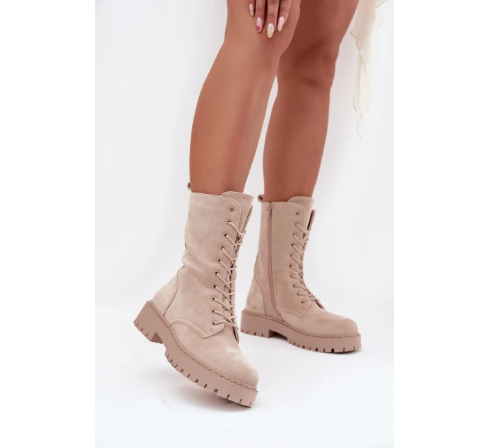 Dámské workery zateplené béžové Marvielle Dámské workery zateplené béžové Marvielle