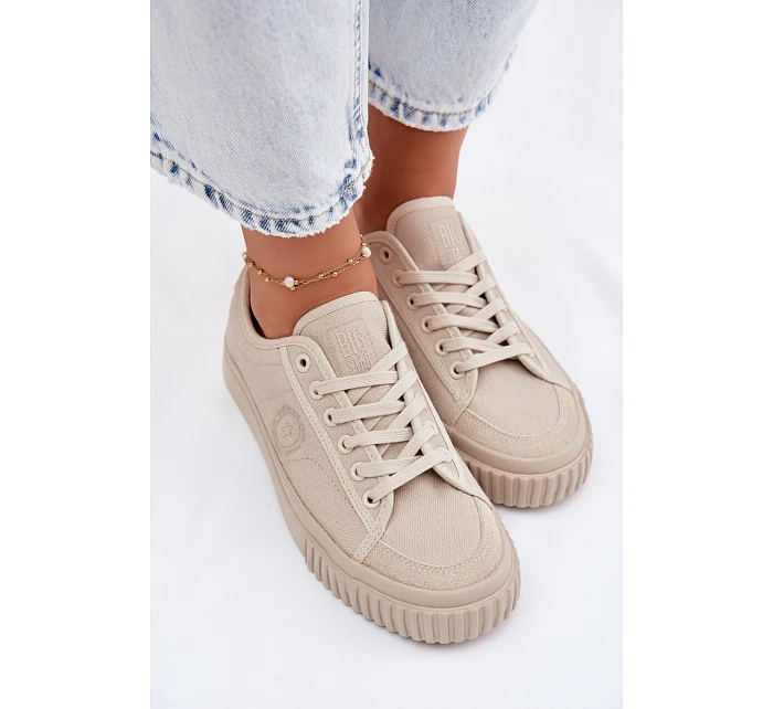 Nízké dámské tenisky Big Star model 22101556 béžové - Big Star Shoes Nízké dámské tenisky Big Star model 22101556 béžové - Big Star Shoes