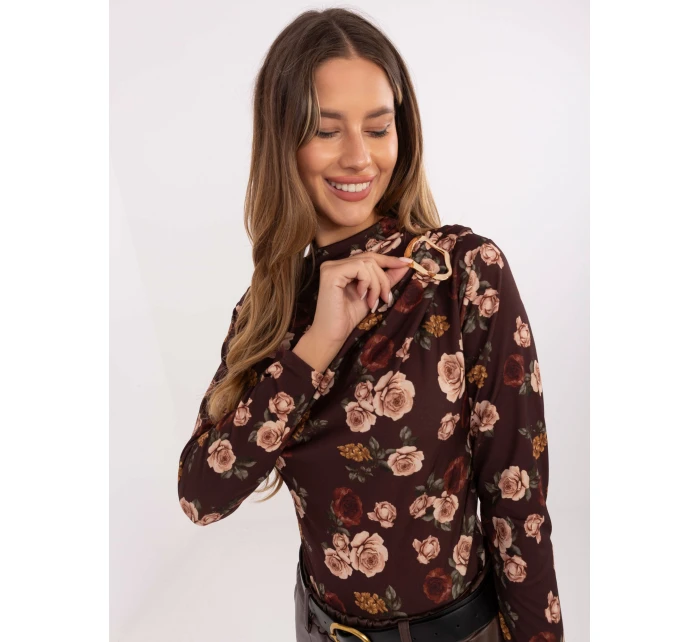 Bluzka IT BZ  ciemny brązowy model 21441238 - FPrice